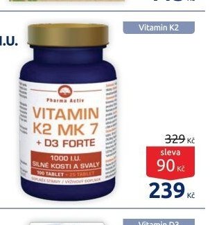 Vitamin K2 MK7 + D3 FORTE 1000 I.U. 125 tablet
