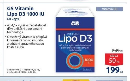 GS Vitamin Lipo D3 1000 IU