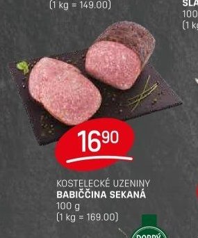KOSTELECKÉ UZENINY BABIČČINA SEKANÁ 100 g