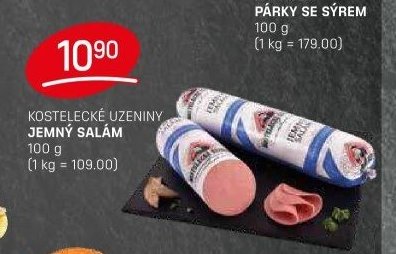 KOSTELECKÉ UZENINY JEMNÝ SALÁM 100 g