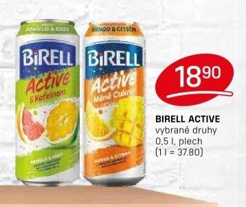 BIRELL ACTIVE vybrané druhy