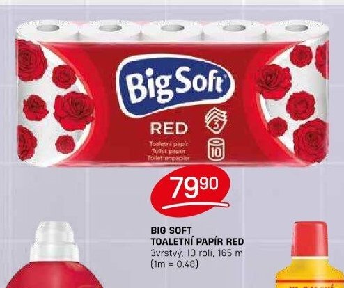 BIG SOFT TOALETNÍ PAPÍR RED