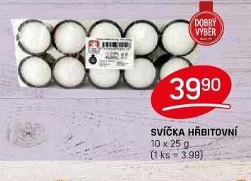 SVÍČKA HŘBITOVNÍ