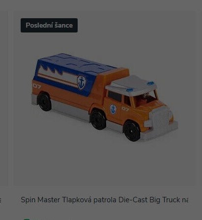 Spin Master Tlapková patrola Die-Cast Big Truck nákladní auto