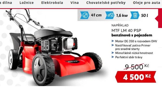 MTF LM 40 PSP benzínová sekačka s pojezdem