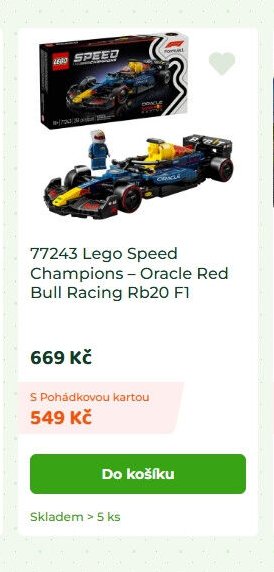 77243 Lego Speed Champions – Oracle Red Bull Racing Rb20 F1