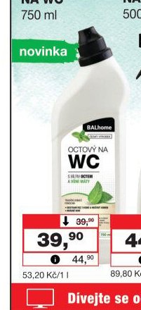 Balhome octový na WC 750 ml