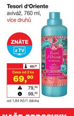 Tesori d'Oriente aviváž 760 ml