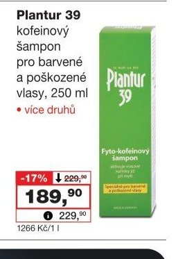 Plantur 39 kofeinový šampon