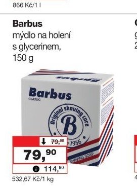 Barbus mýdlo na holení