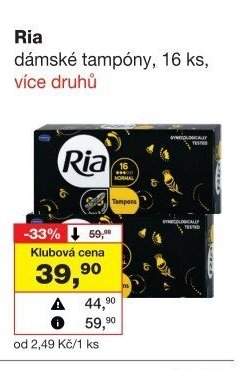 Ria dámské tampóny