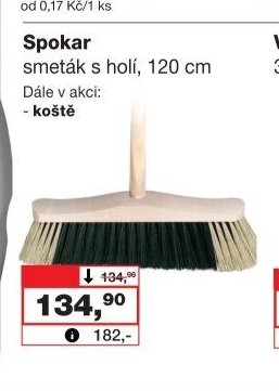Spokar smeták s holí
