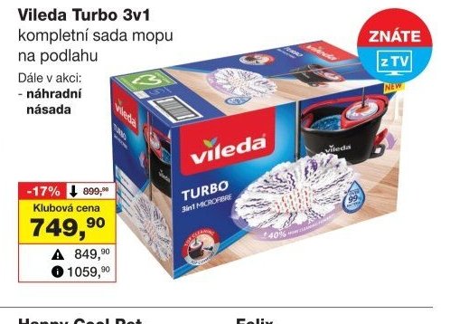 Vileda Turbo 3v1