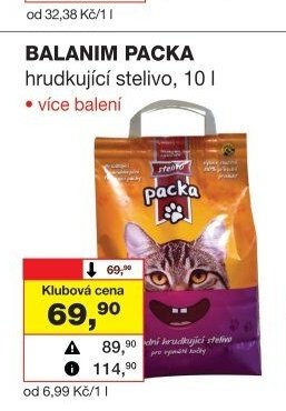 BALANIM PACKA hrudkující stelivo