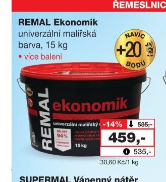 REMAL Ekonomik univerzální malířská barva