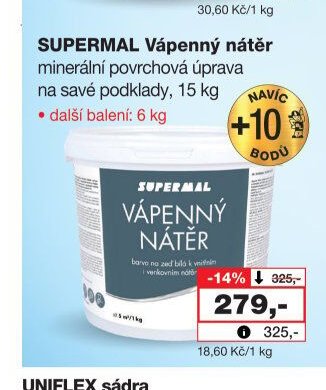 SUPERMAL Vápenný nátěr