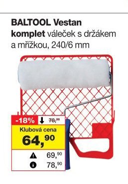 BALTOOL Vestan komplet váleček s držákem