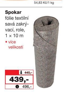 Spokar fólie textilní