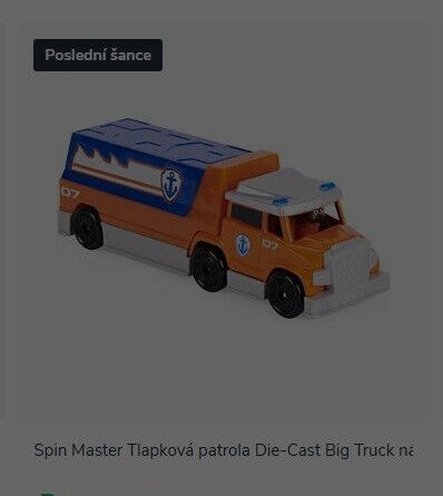 Spin Master Tlapková patrola Die-Cast Big Truck nákladní auto