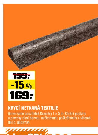 KRYCÍ NETKANÁ TEXTILIE