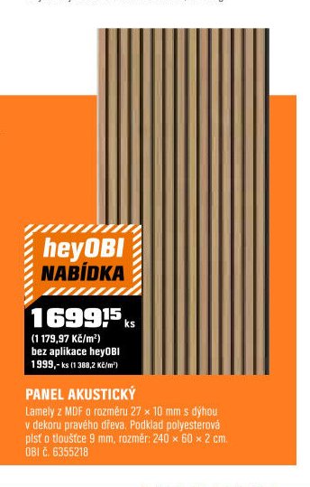 PANEL AKUSTICKÝ