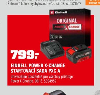 EINHELL POWER X-CHANGE STARTOVACÍ SADA PXC A