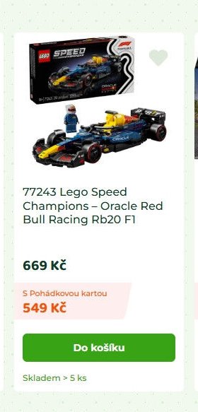 77243 Lego Speed Champions – Oracle Red Bull Racing Rb20 F1