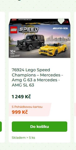 76924 Lego Speed Champions – Mercedes - Amg G 63 a Mercedes - AMG SL 63