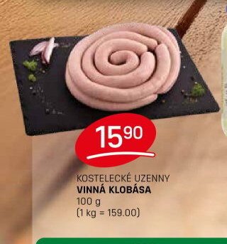 KOSTELECKÉ UZENNY VINNÁ KLOBÁSA