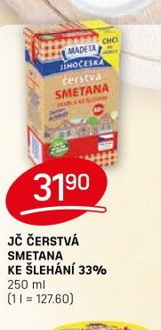 JČ ČERSTVÁ SMETANA KE ŠLEHÁNÍ 33%
