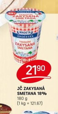 JČ ZAKYSANÁ SMETANA 18%