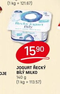 JOGURT ŘECKÝ BÍLÝ MILKO
