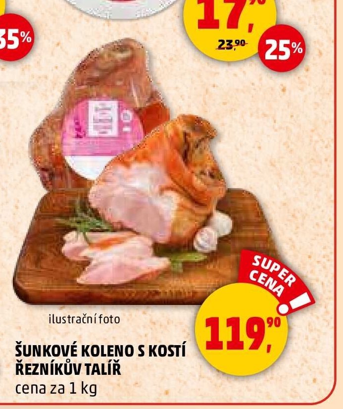 Šunkové koleno s kostí Řezníkův talíř