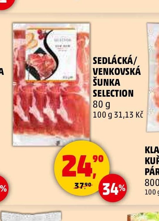 Sedlácká/venkovská šunka Selection