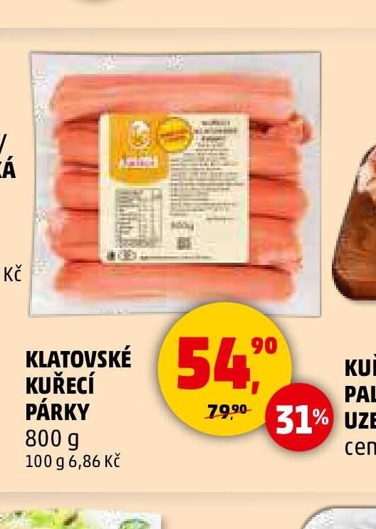 Klatovské kuřecí párky