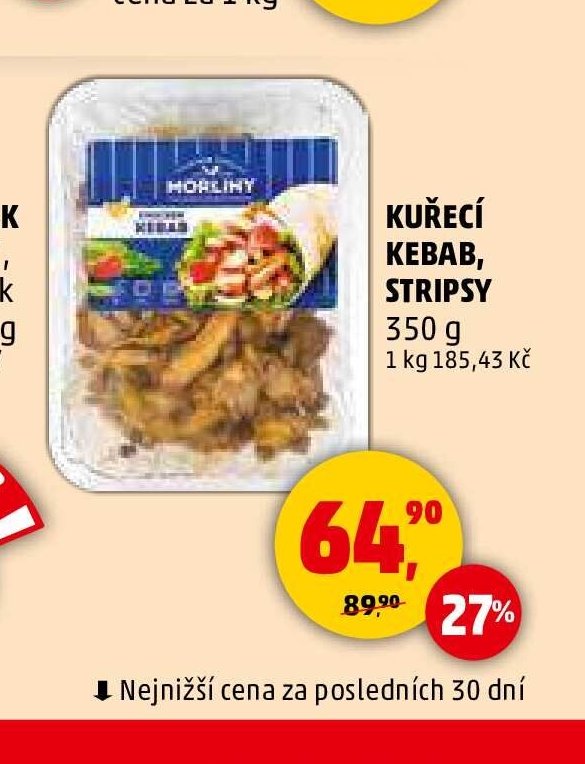 Kuřecí kebab, stripsys