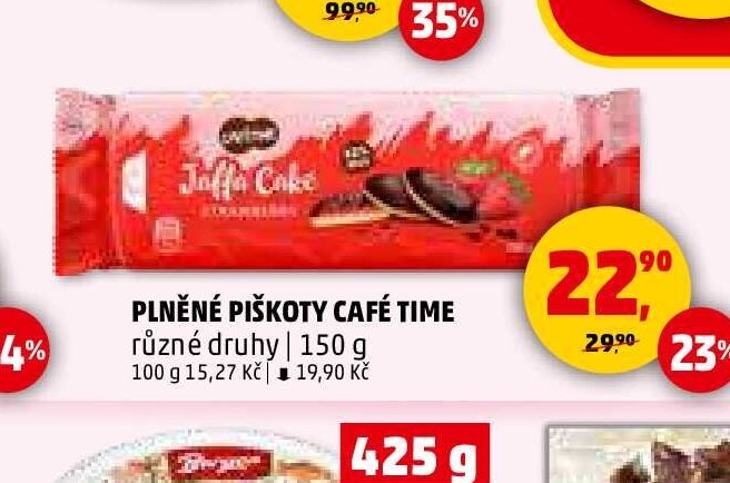 Plněné piškoty Café Time