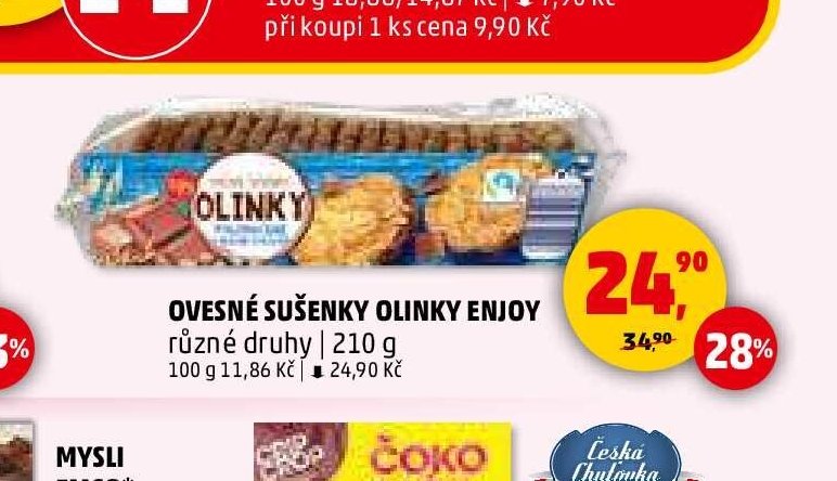 Ovesné sušenky Olinky Enjoy
