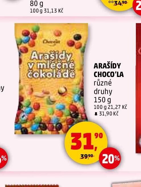 Arašídy Choco'la