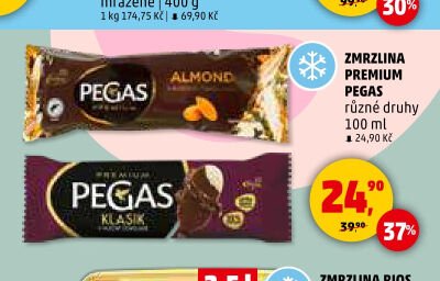 Zmrzlina Premium Pegas různé druhy 100 ml