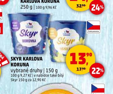 SKYR KARLOVA KORUNA vybrané druhy | 150 g