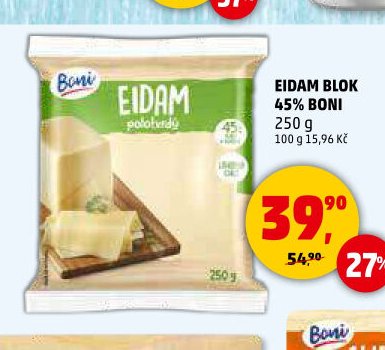 EIDAM BLOK 45% BONI 250 g