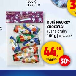 Duté figurky Choco'la různé druhy 100 g