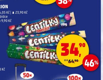 Lentilky Orion různé druhy 110/120 g