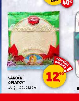 Vánoční oplatky 50 g