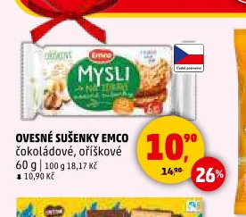 Ovesné sušenky Emco