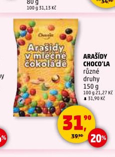 Arašídy v mléčné čokoládě