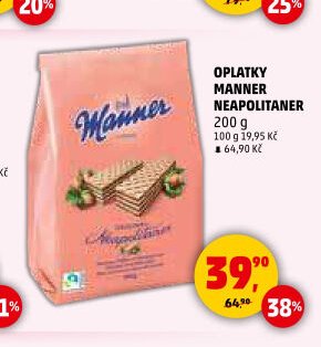 Oplatky Manner Neapolitaner