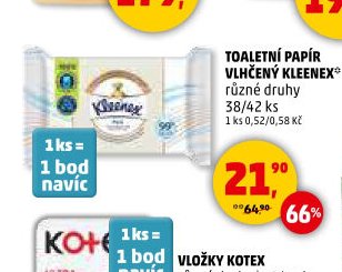 Toaletní papír vlhčený Kleenex