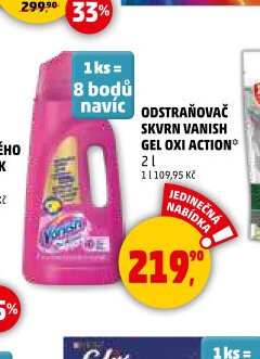 Odstraňovač skvrn Vanish Gel Oxi Action
